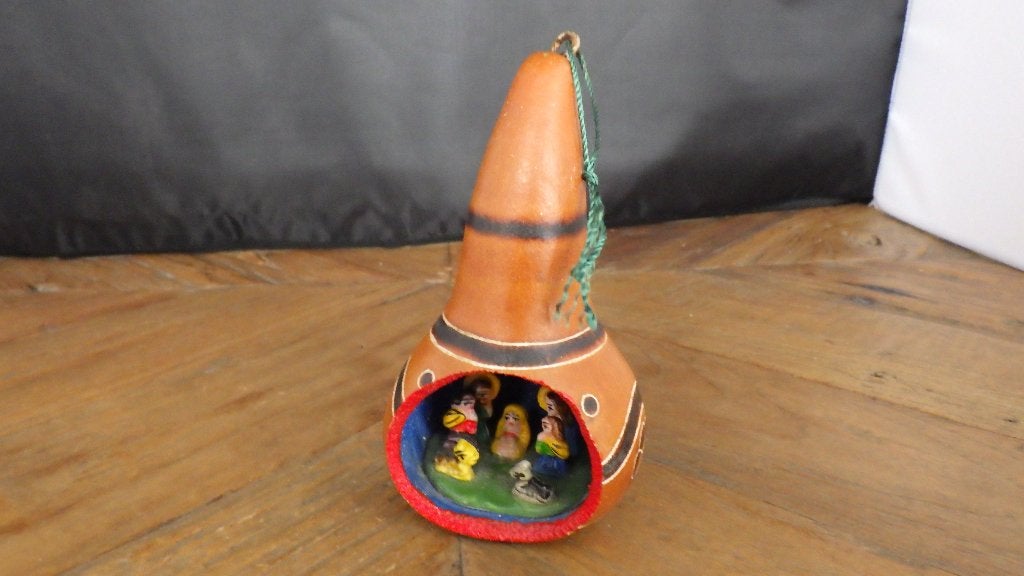 mooie zeer kleine kerststal, Ophalen of Verzenden, Gebruikt
