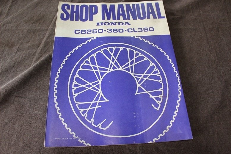 Honda CB250 CB360 CL360 twins 1974 motorcycle shop manual, Motoren, Ophalen of Verzenden, Honda