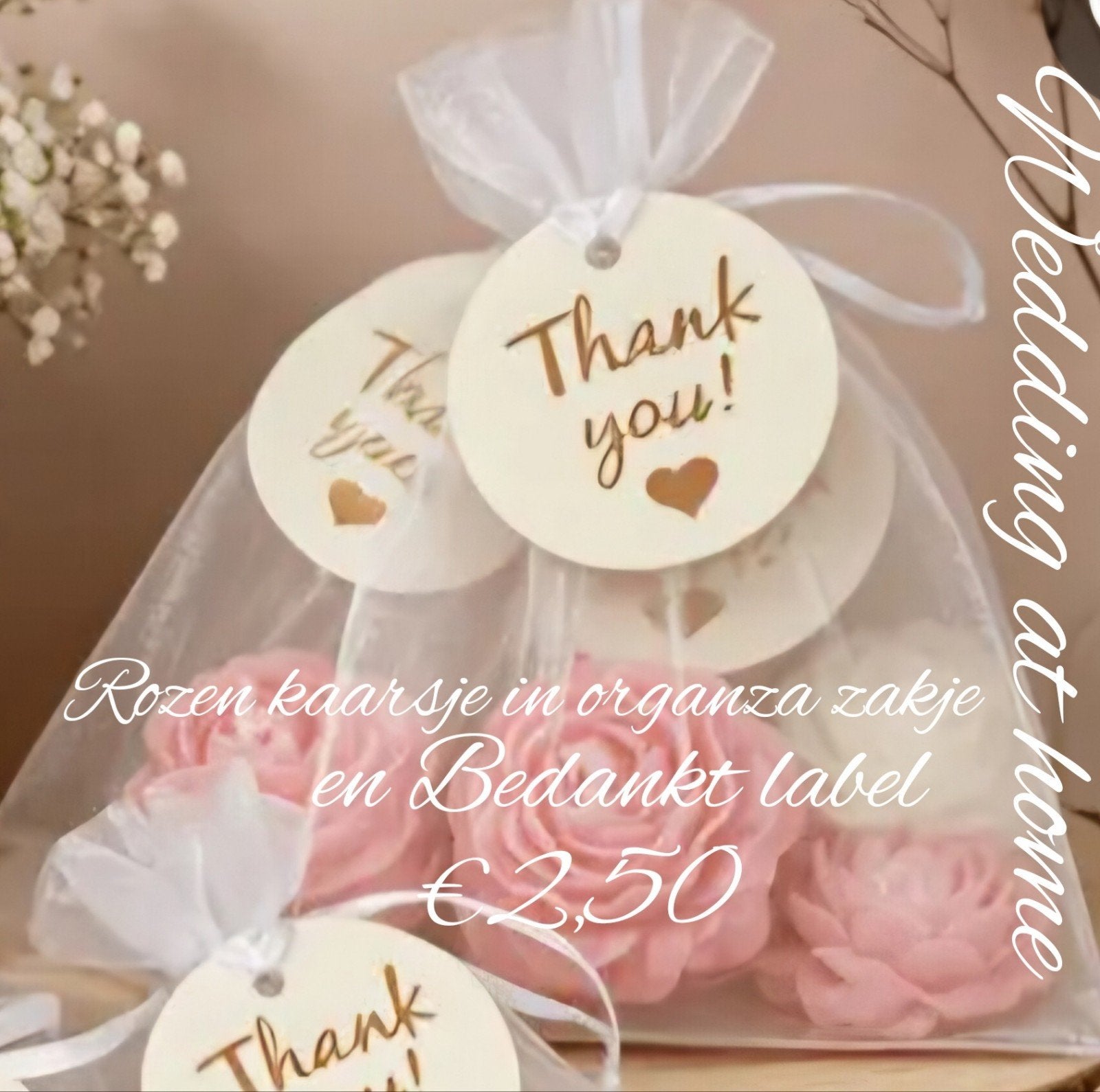 Bedank kadootjes & decoratie verhuur voor bruiloften, Ophalen of Verzenden