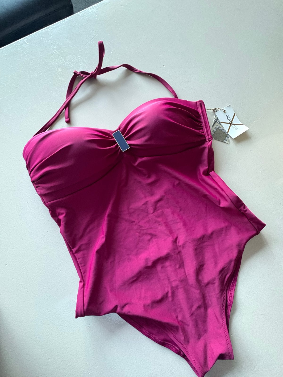 Nieuw Gottex Sapph Badpak - Plum - Maat 90D/40D, Ophalen of Verzenden, Nieuw, Paars, Badpak