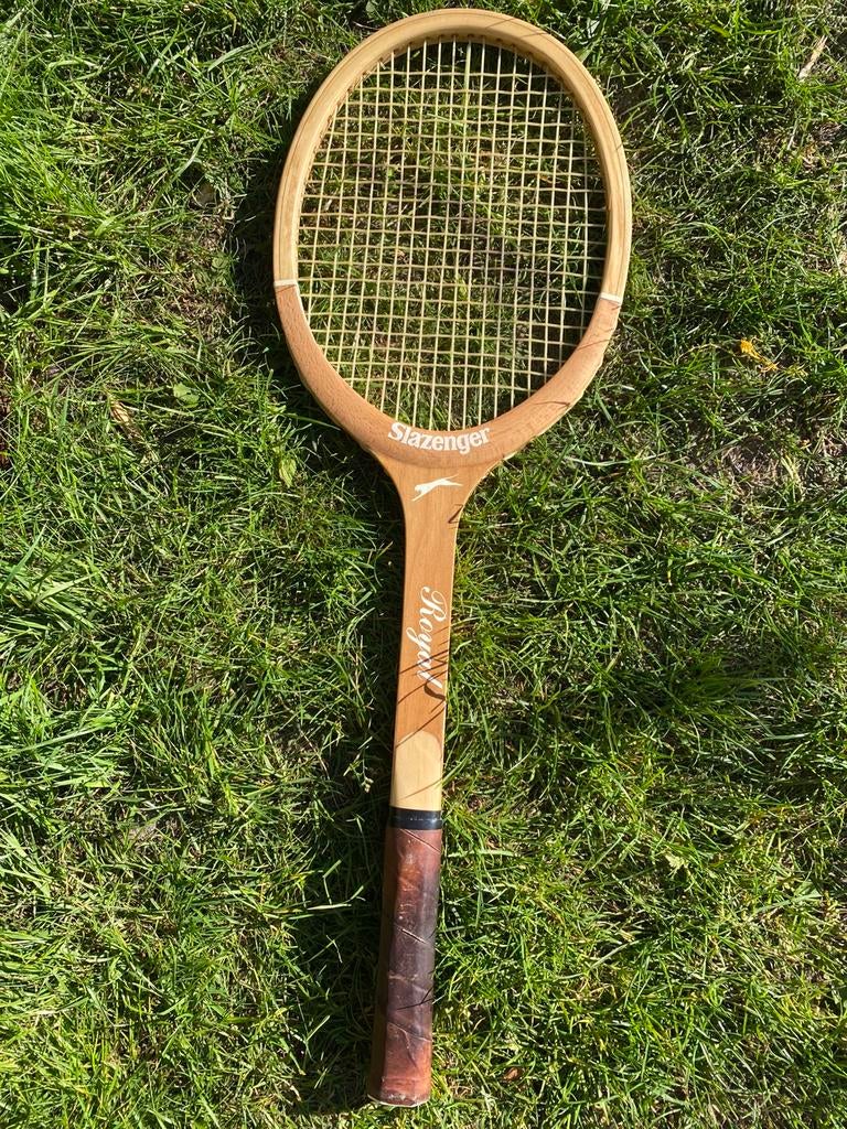 Vintage Slazenger Royal Houten Tennisracket, Sport en Fitness, Tennis, Ophalen, Gebruikt, Racket, Dunlop