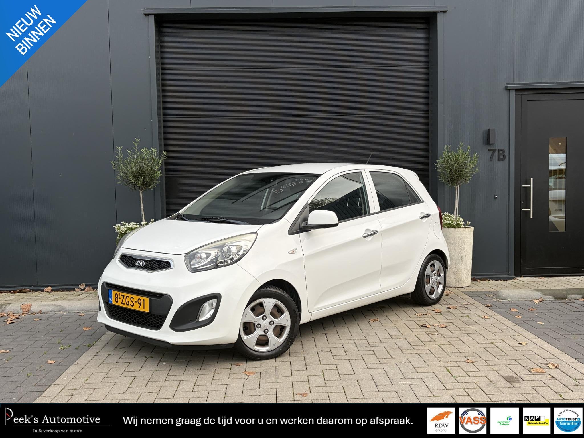 Kia Picanto 1.0 CVVT BusinessLine | Airco | Navigatie | Elek, Auto's, Voorwielaandrijving, Stof, Gebruikt, 400 kg