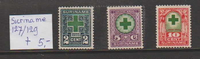 Suriname 127-129 ongestempeld, Ophalen of Verzenden, Postfris