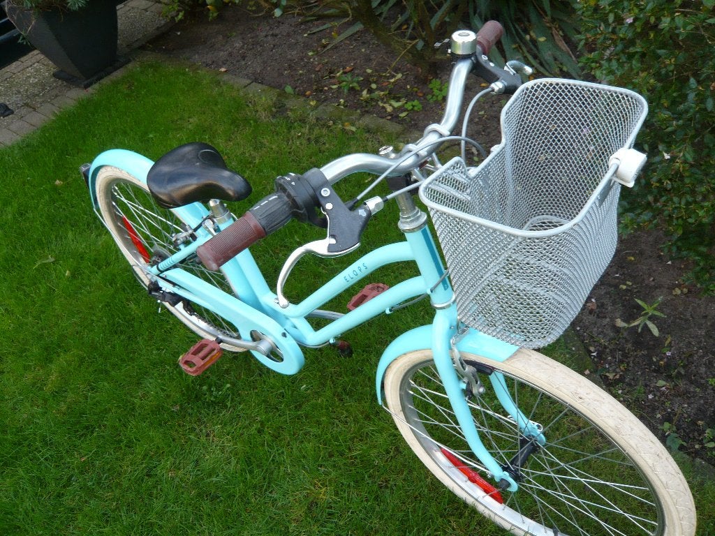 nette sportieve 24inch Elops500 met 6 versnellingen, Ophalen, 24 inch, Velgrem, Versnellingen