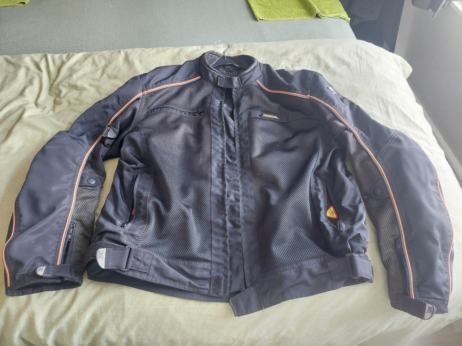 doorwaai motorjas met regenjas 62 /xl, Ophalen of Verzenden, Overige maten, Zwart, Probiker