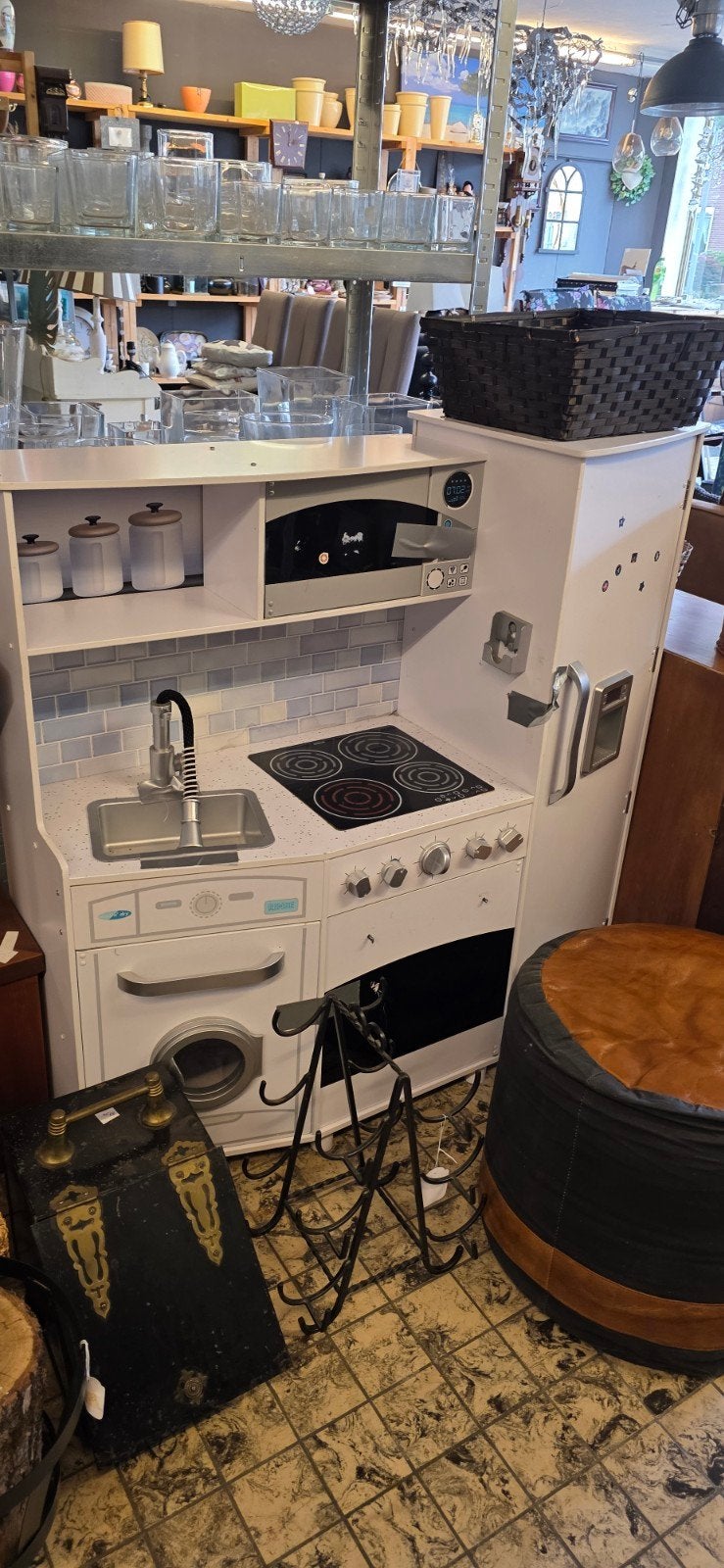 Grote witte speelkeuken met accessoires, Ophalen