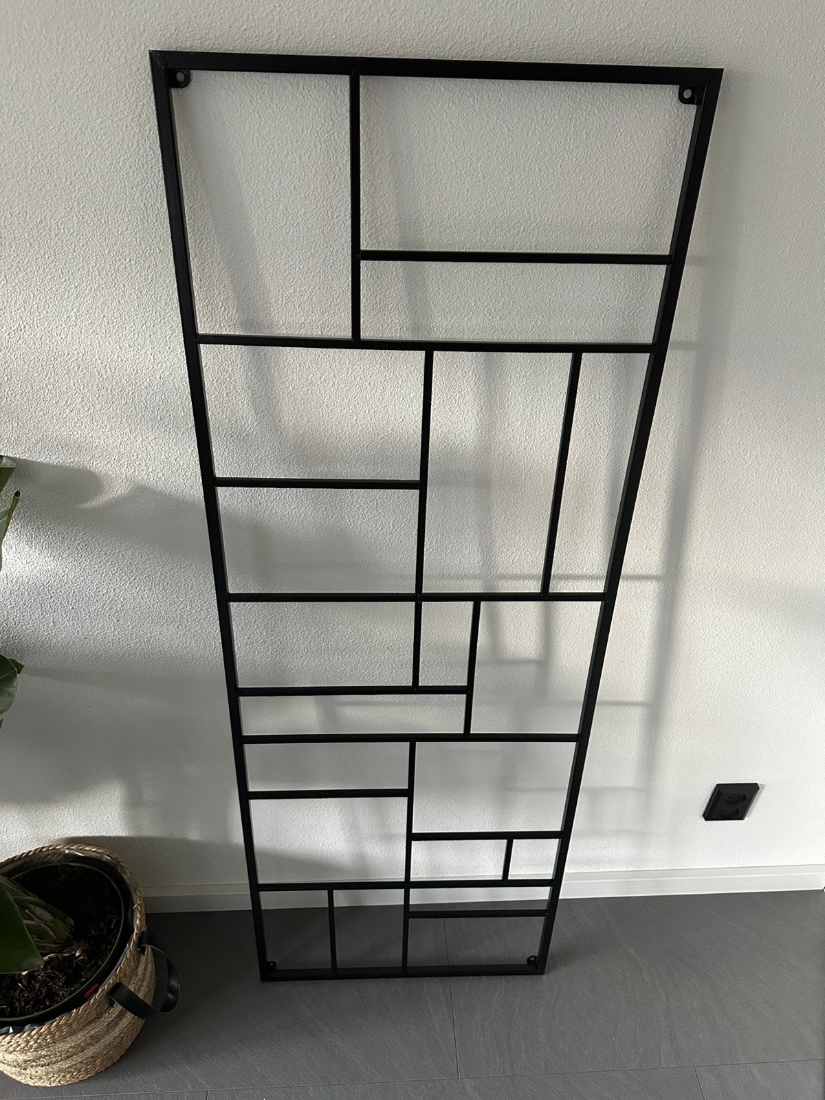 Metalen wandrek zwart 150x55cm!, Huis en Inrichting, Ophalen, Zo goed als nieuw, Overige typen