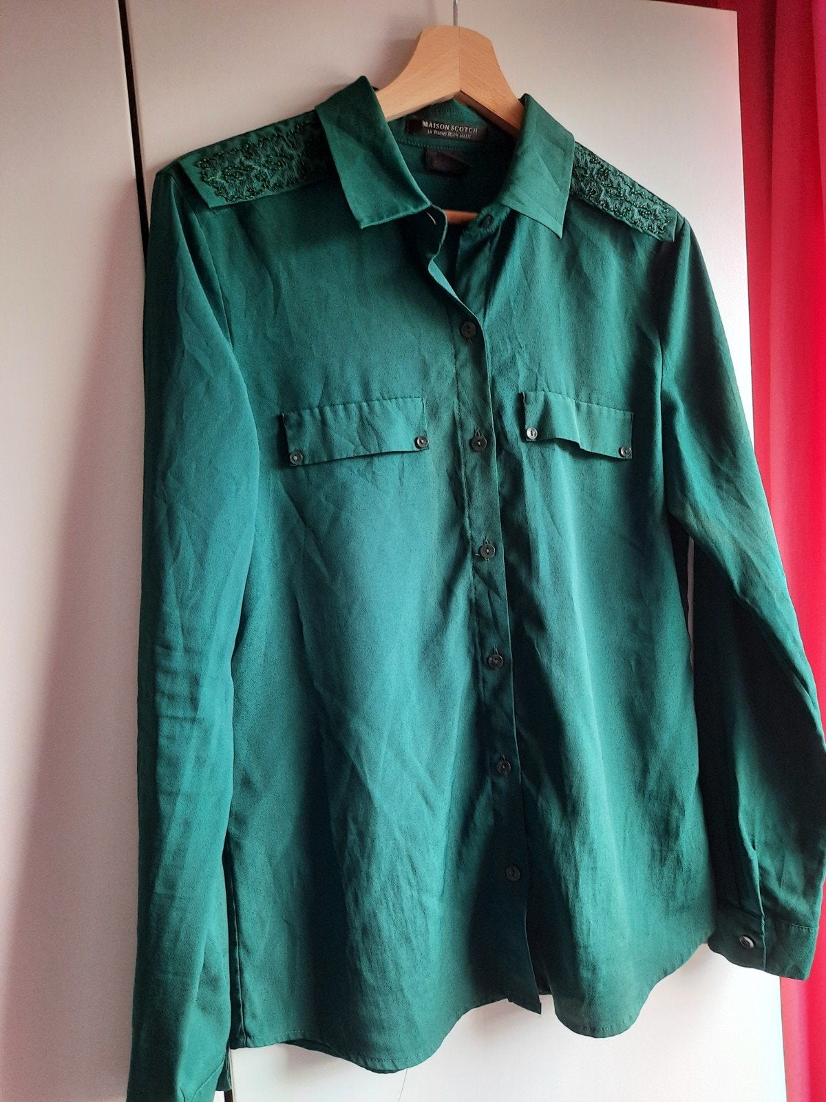 Maison Scotch blouse, zgan, Maison Scotch, Ophalen of Verzenden, Zo goed als nieuw, Groen