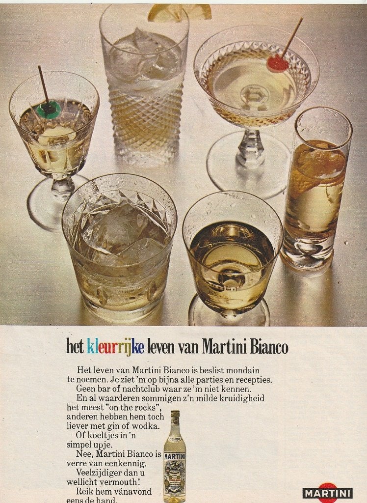 Retro reclame 1969 Martini vermouth is beslist mondain, Verzenden, Overige typen