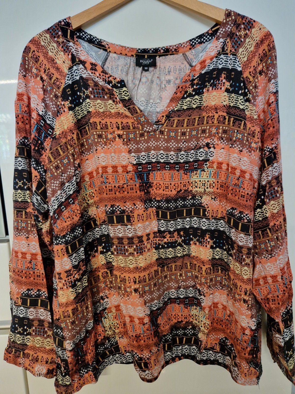 Bexleys blouse mt. 50, Meerkleurig, Maat 46/48 (XL) of groter, Ophalen of Verzenden, Zo goed als nieuw