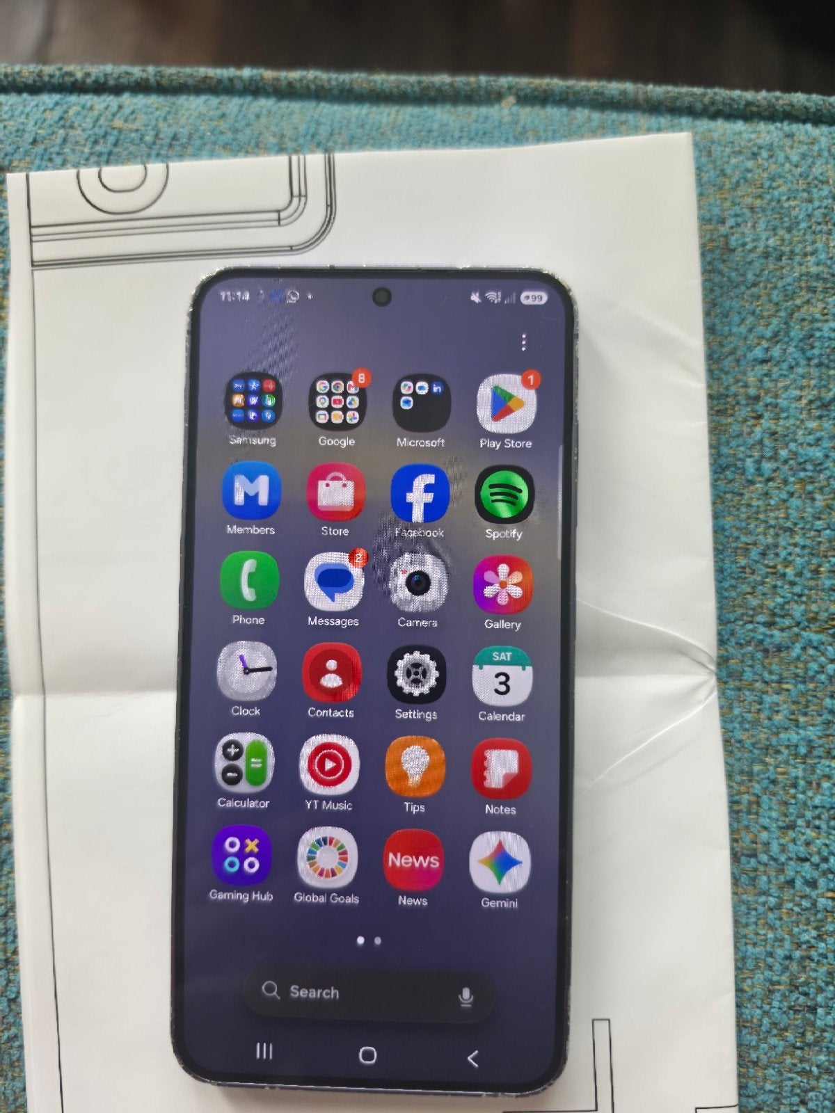 Samsung Galaxy S24 - 256GB - Achterkant gebarsten