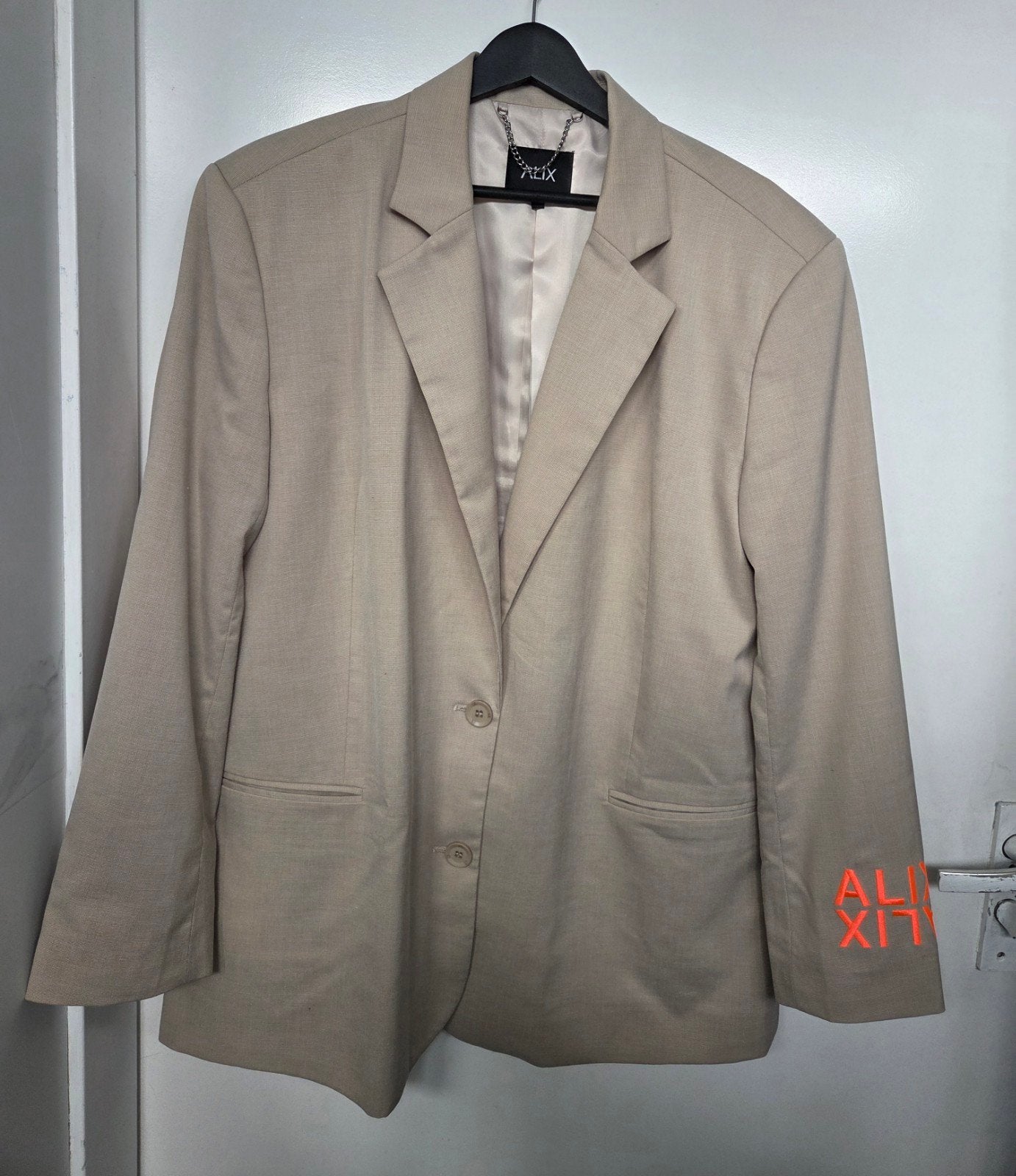 Blazer van Alix The Label in maat S Beige met Oranje, Alix the label, Beige, Ophalen of Verzenden, Zo goed als nieuw