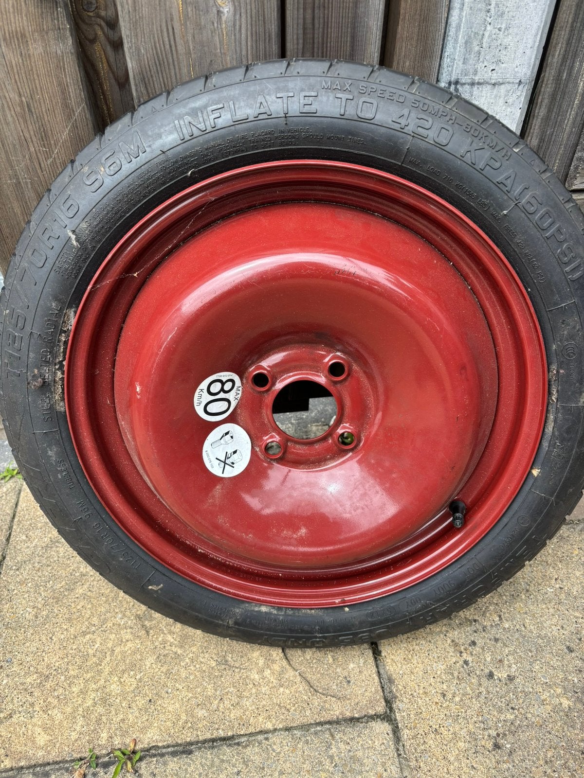 Thuiskomer renault captur T125/70R16 nieuw, Auto diversen, Ophalen, Nieuw