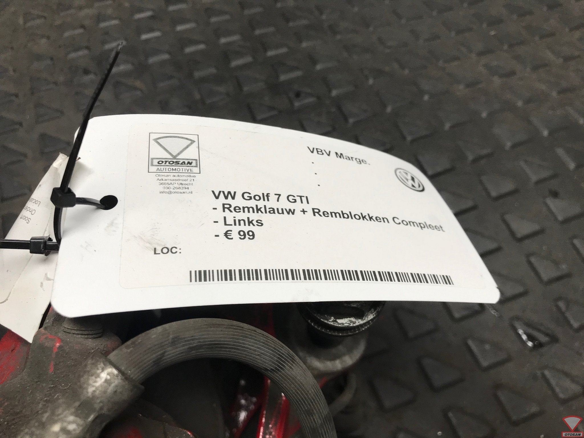 vw golf 7 gti remklauw + remblokken compleet links voor, Gebruikt, Volkswagen, Volkswagen AG, Berliner Ring 2
38440  Wolfsburg, DE