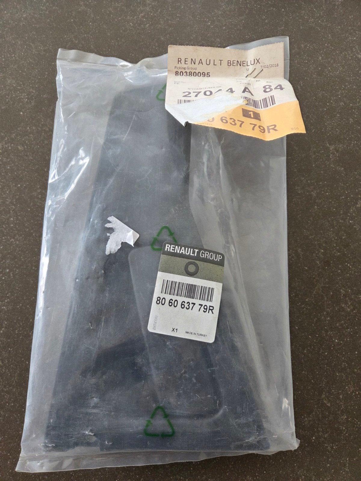 Originele buitenste deurgreep rechtsachter Renault Clio IV, Auto-onderdelen, Ophalen of Verzenden, Renault, Deur, Nieuw