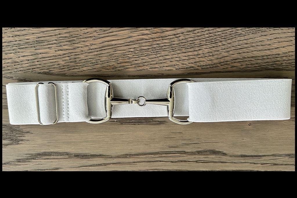 Glitter Wit - Zilver - Paardrij Riem - Trensriem - Paardrijr, Ophalen of Verzenden, Nieuw, Springen, Overige typen