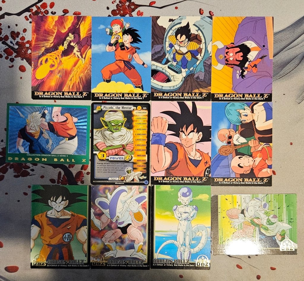 Dragon ball z kaartjes jaren 90, Ophalen of Verzenden, Gebruikt