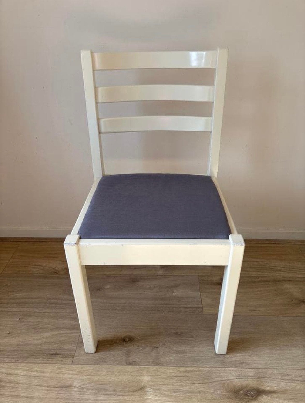 4 gebruikte IKEA stoelen, opnieuw gestoffeerd, Ophalen, Gebruikt, Wit, Vier