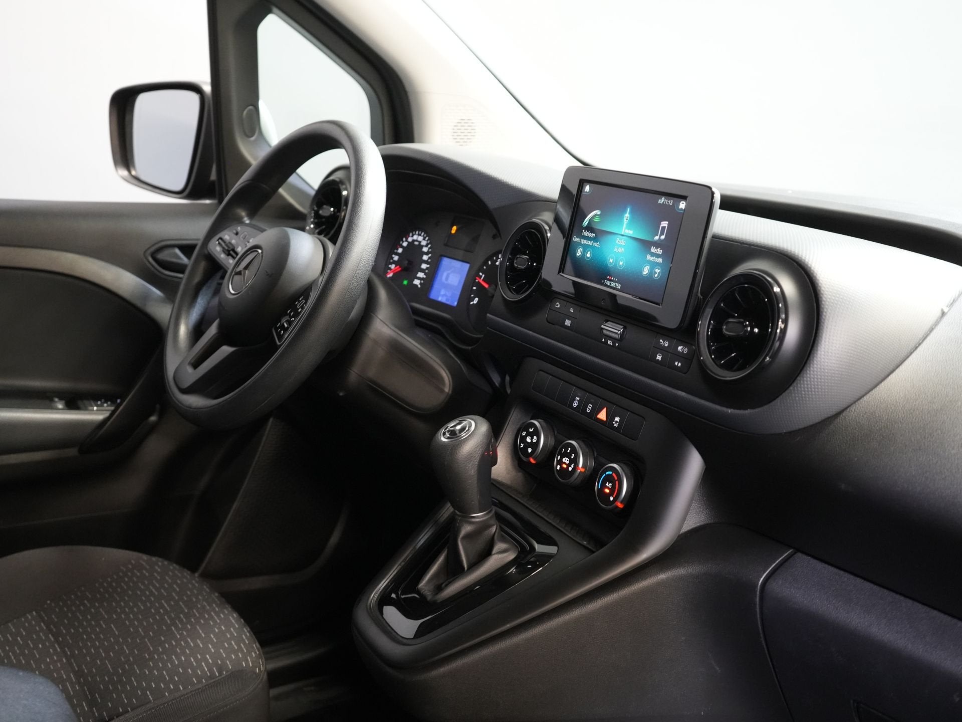 Mercedes-Benz Citan 110 CDI Aut. L2 NL Auto/ Carplay/ Cruise, Stof, Gebruikt, Euro 6, Zwart