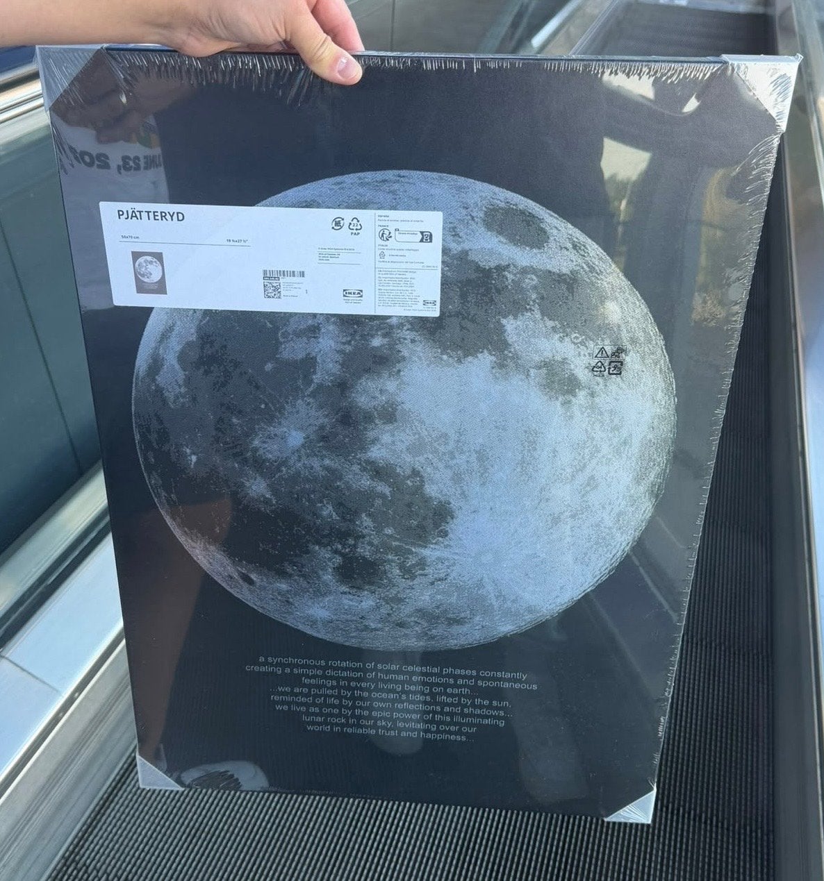 Ikea PJÄTTERYD Schilderij Maan - Nieuw in verpakking, Ophalen of Verzenden, Nieuw, Schilderij