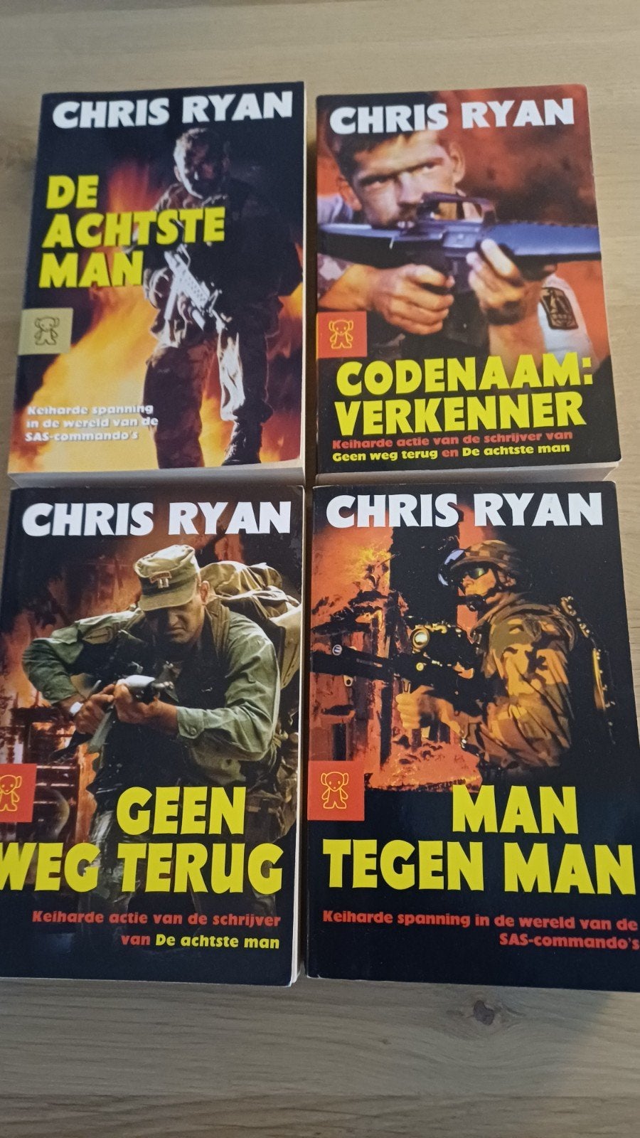 4 Chris Ryan boeken, Ophalen of Verzenden, Zo goed als nieuw