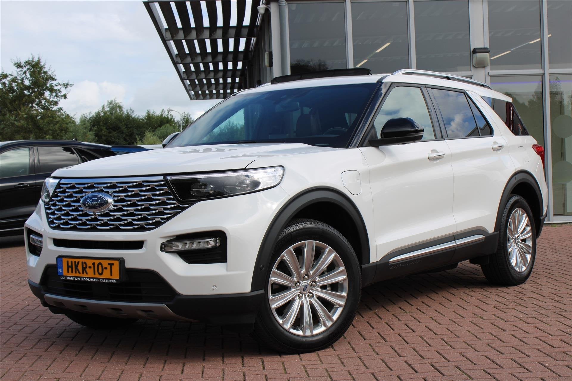 Ford Explorer Platinum 3.0 V6 EcoBoost AWD PHEV 457pk Automa, Automaat, Zwart, Wit, Bedrijf