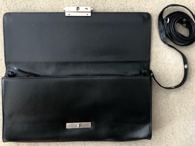 Kalfsleren tas Mandarina Duck, Verzenden, Gebruikt, Zwart, Overige typen
