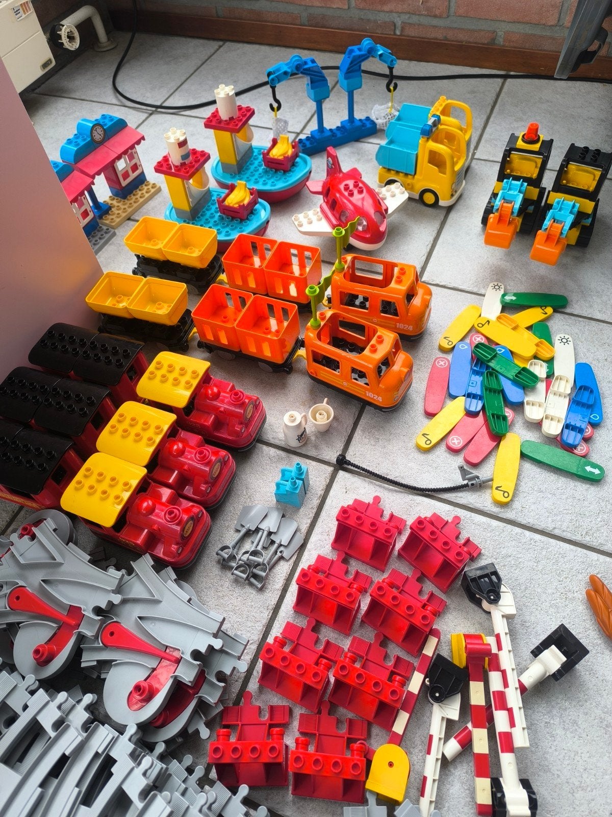 Grote Duplo Trein Collectie met Rails en Meer, Kinderen en Baby's, Speelgoed | Duplo en Lego, Ophalen, Gebruikt, Overige thema's