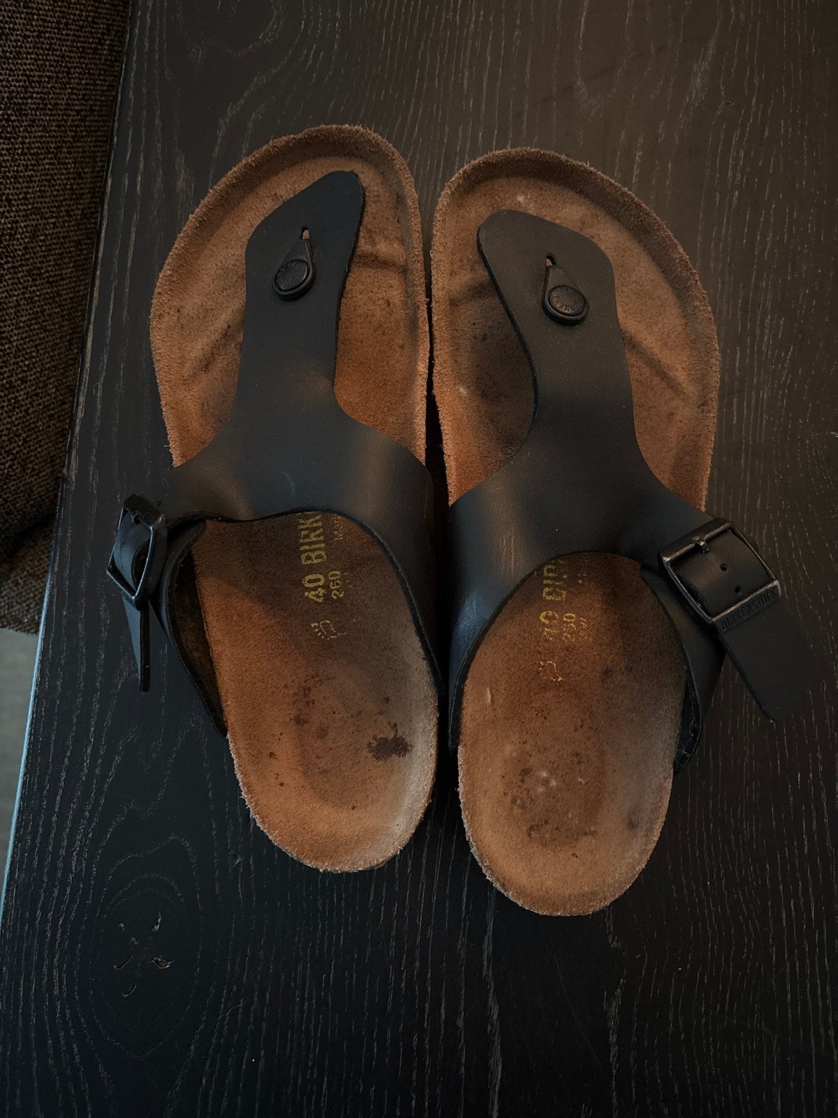 Heren Birkenstock slipper maat 40 - Zo goed als nieuw, Ophalen of Verzenden, Zo goed als nieuw, Zwart, Slippers