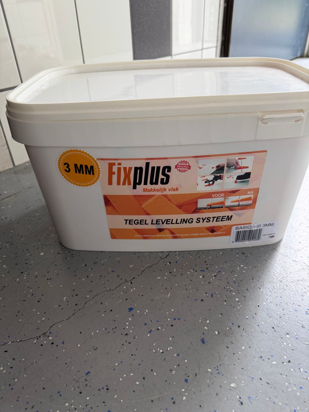 Fixplus Tegel Levelling Systeem 3mm - Compleet Set, Ophalen, Overige materialen, Overige typen, Minder dan 5 m²
