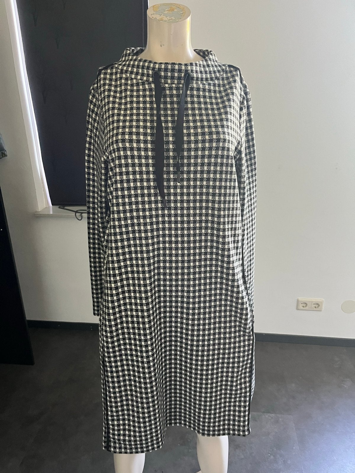 Cecil geruite jurk met capuchon - valt ruimer uit, Kleding | Dames, Zwart, Ophalen of Verzenden, Maat 36 (S), Gedragen
