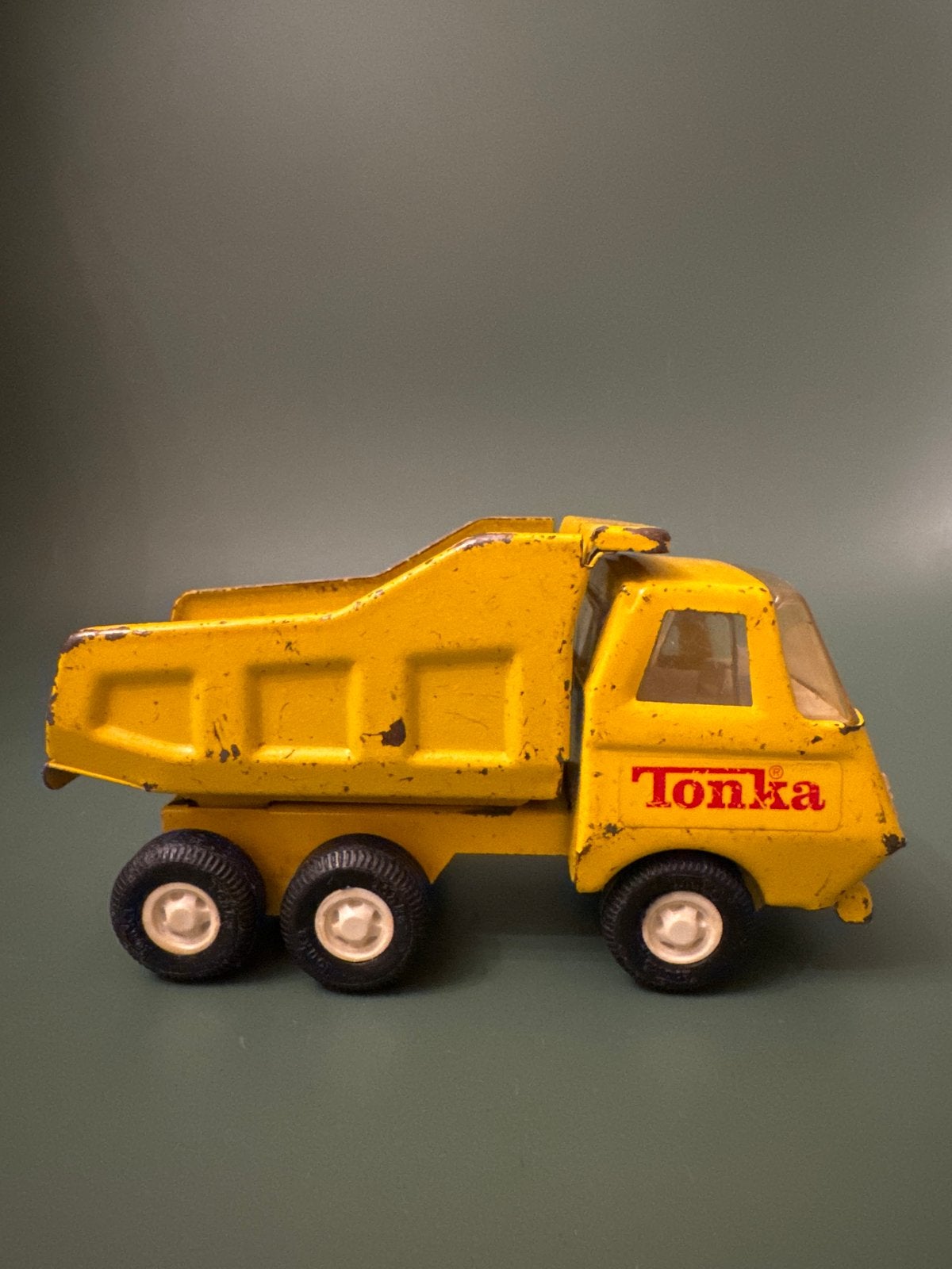 Vintage Tonka kiepwagen - Geel, Ophalen of Verzenden, Gebruikt