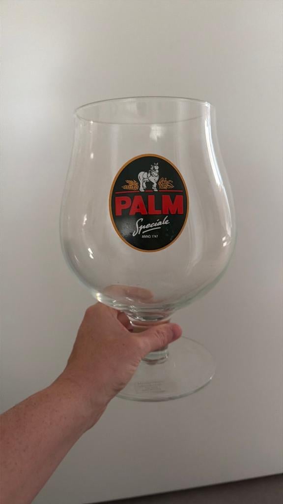 Groot palm glas, Verzamelen, Biermerken, Ophalen of Verzenden, Zo goed als nieuw, Glas of Glazen, Palm