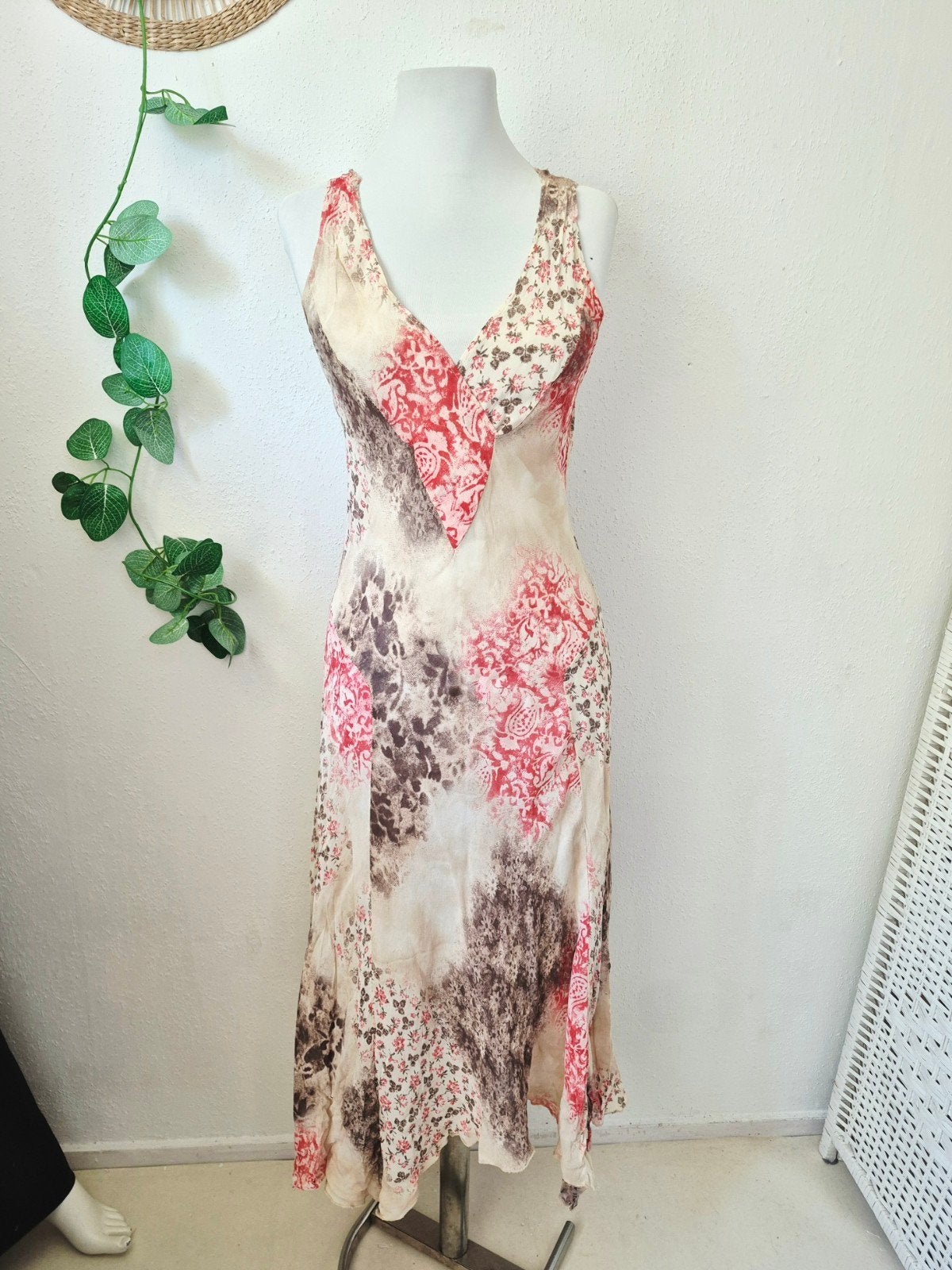 Vintage fairy/dreamy a-symmetrische zomerjurk M, Maat 38/40 (M), Ophalen of Verzenden, Zo goed als nieuw, Vintage