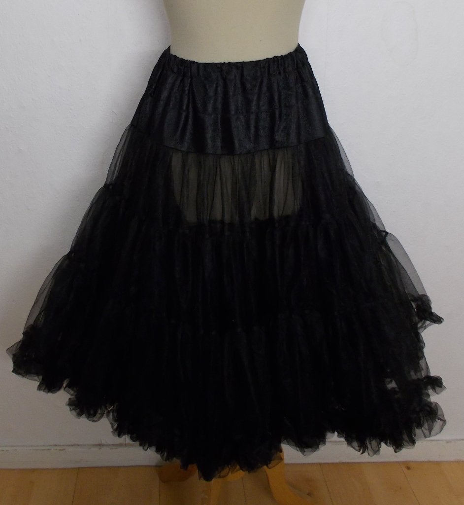 Veel volume mooie zwarte petticoat van Hell Bunny! M/L, Maat 38/40 (M), Zwart, Ophalen of Verzenden, Zo goed als nieuw