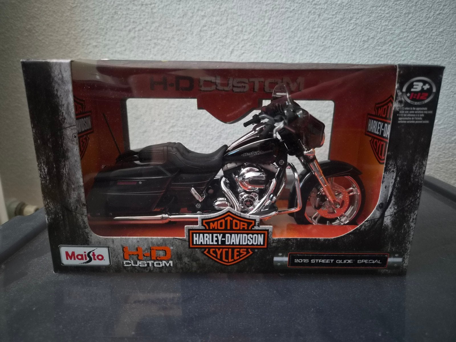 1:12 Maisto 2015 Harley Davidson Street Glide, Ophalen of Verzenden, Nieuw, 1:9 t/m 1:12, Motor