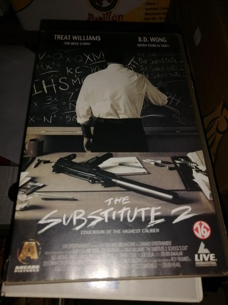 VHS ex-rental - The Substitute 2, Cd's en Dvd's, Vanaf 16 jaar, Ophalen of Verzenden, Gebruikt, Horror