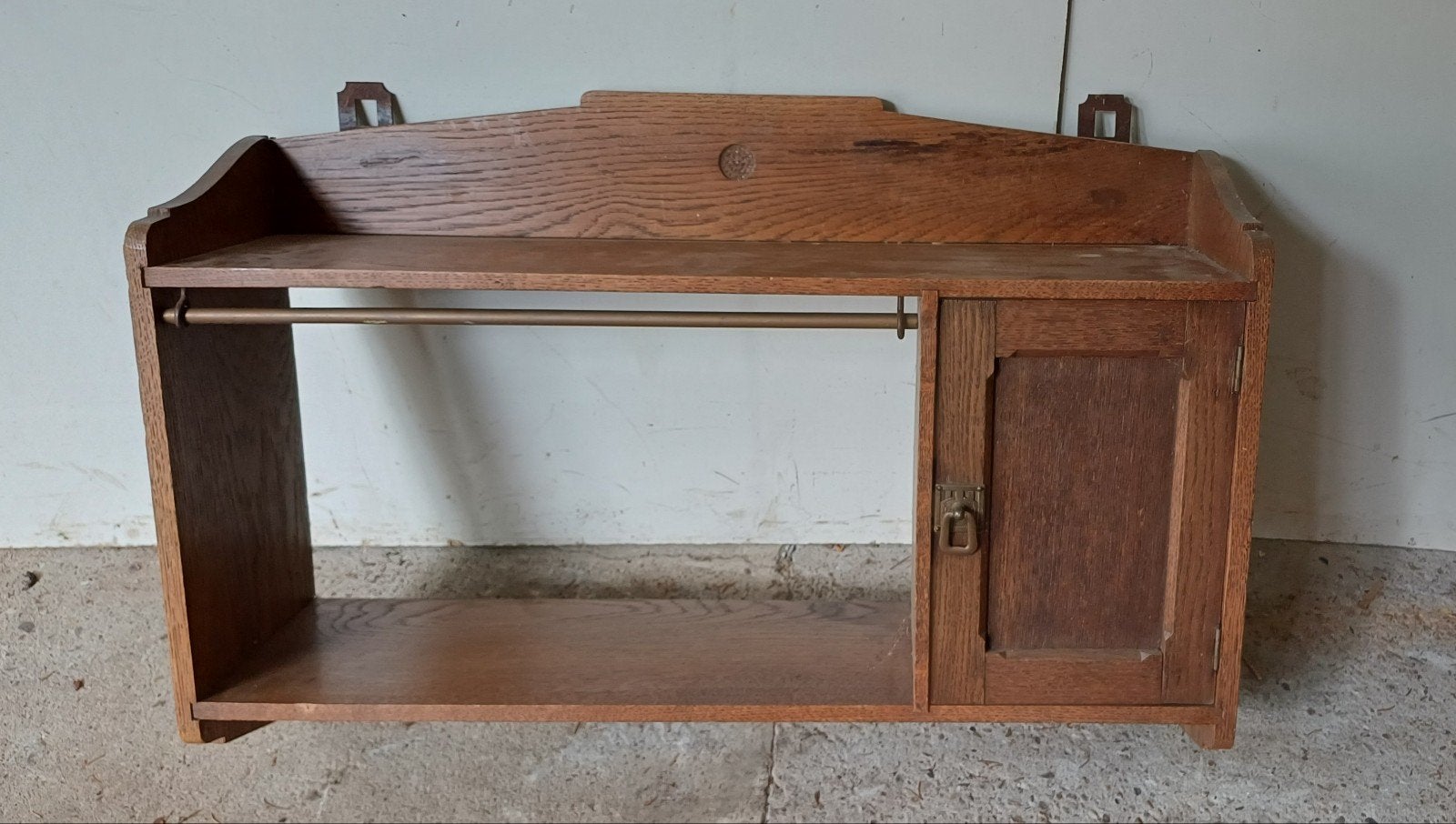 vintage brocante antiek wandkastje keukenkastje, Ophalen of Verzenden