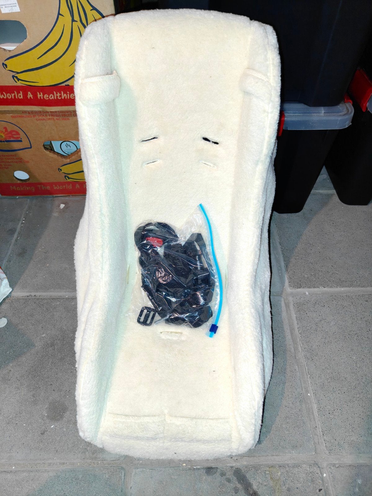 Melia peuterstoel/peuterschaal voor in bakfiets met gordels, Ophalen of Verzenden, Gebruikt, 0 t/m 13 kg, Melia