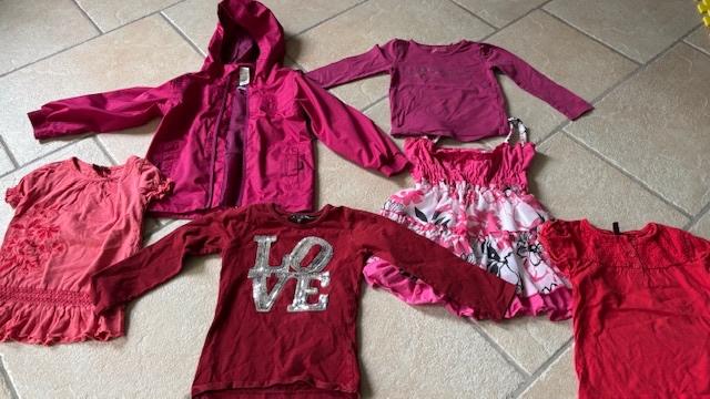 Pakket kleren maat 104/110 oa jasje, jurkje, shirts, Ophalen of Verzenden, Gebruikt, Meisje, Jurk of Rok