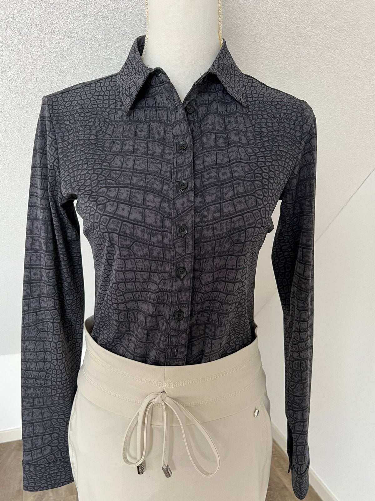 Blouse maat XS / 34 travel Mi Piace, Ophalen of Verzenden, Zo goed als nieuw, Maat 34 (XS) of kleiner, Zwart