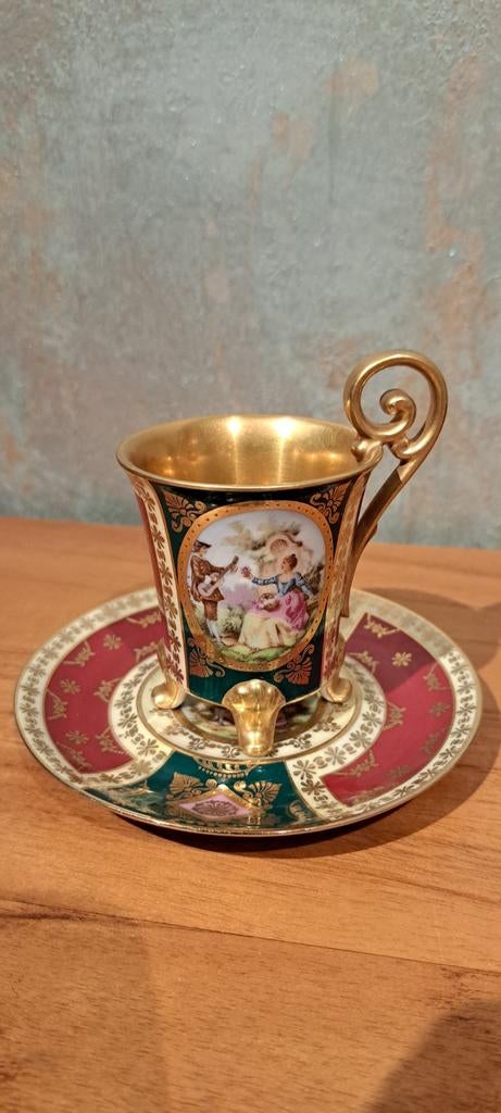 Kop en schotel, Ophalen of Verzenden