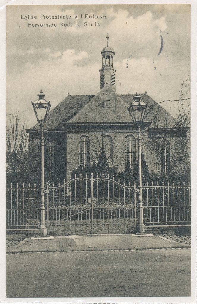 Sluis - Hervormde Kerk  1912, Ophalen of Verzenden, Voor 1920, Gelopen, Zeeland