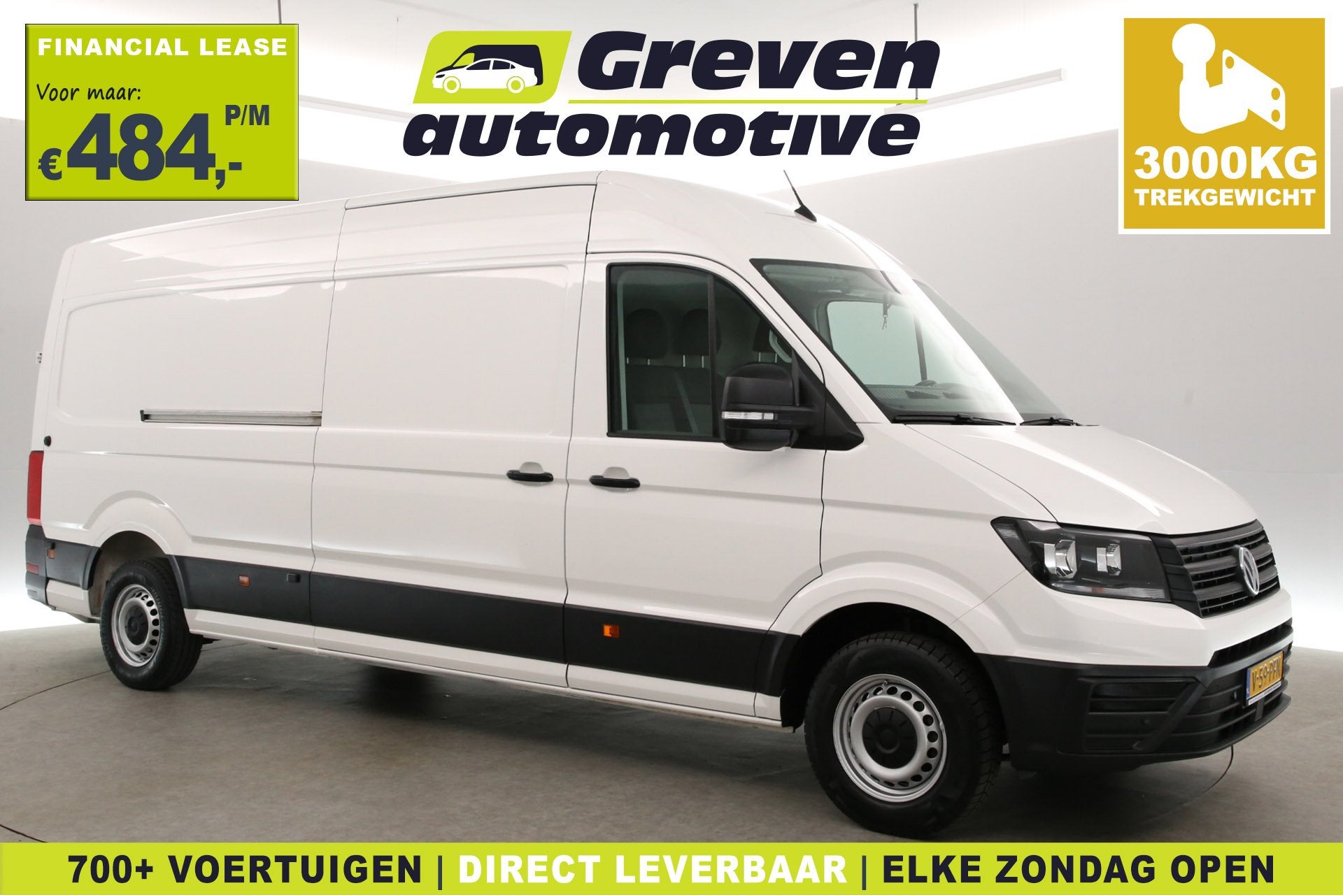 Volkswagen Crafter 2.0 TDI 177PK L4H3 | Aut. | 3000kg Trekge, Auto's, Bestelauto's, Stof, Euro 6, Volkswagen, 3000 kg