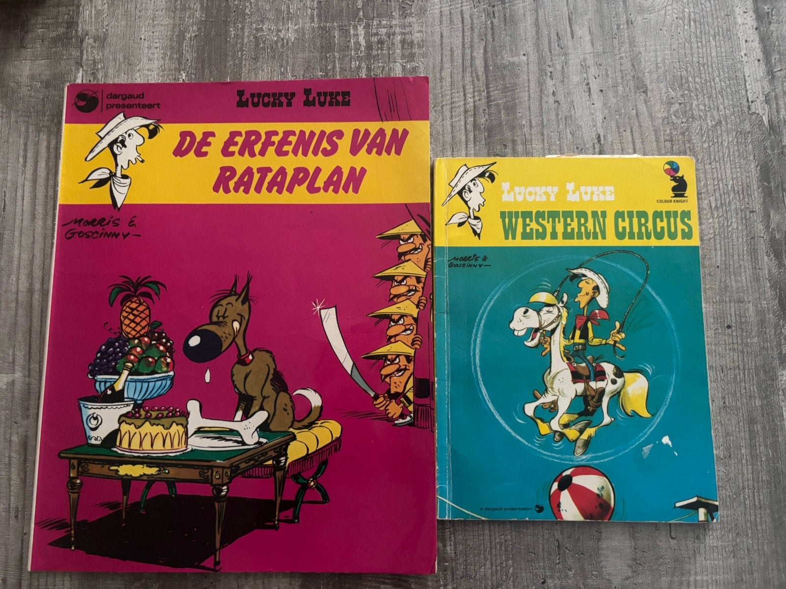 Stripboeken Lucky Luke en Felix, Boeken, Stripboeken, Meerdere stripboeken, Ophalen of Verzenden, Gelezen
