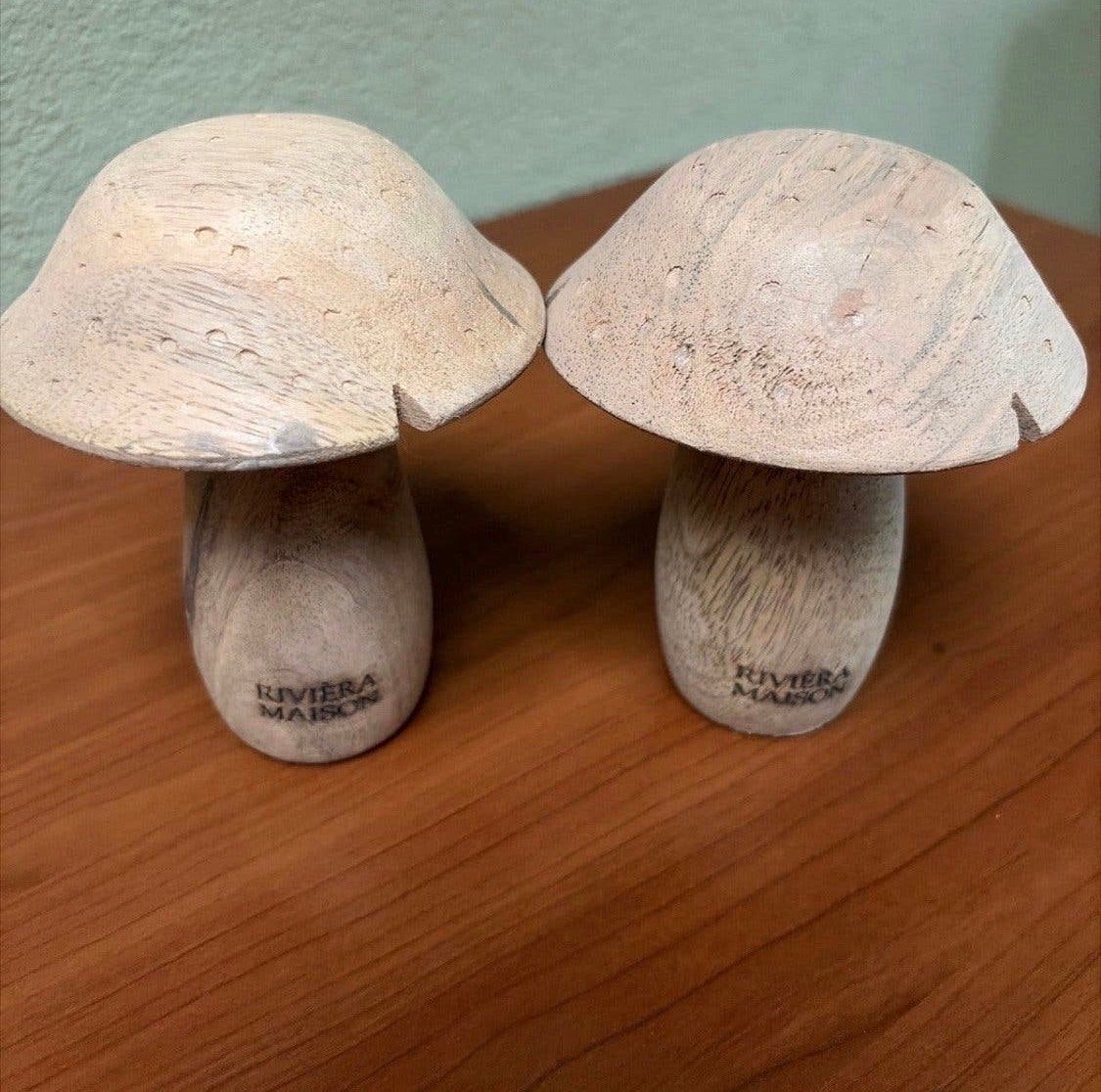 Riviera Maison Houten Decoratie Paddestoelen Set, Hout, Beige, Ophalen of Verzenden, Landelijk
