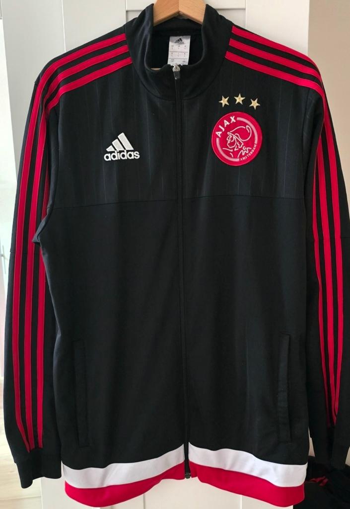 Ajax Trainingsshirt/Presentatieshirt 2015/2016 Adidas, Kleding | Heren, Sportkleding, Gedragen, Voetbal, Maat 52/54 (L), Zwart