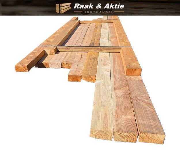 Douglas balken – fijnbezaagd 5.0x10.0 cm - nr: TB29, Ophalen, Nieuw, 180 tot 250 cm, Balken