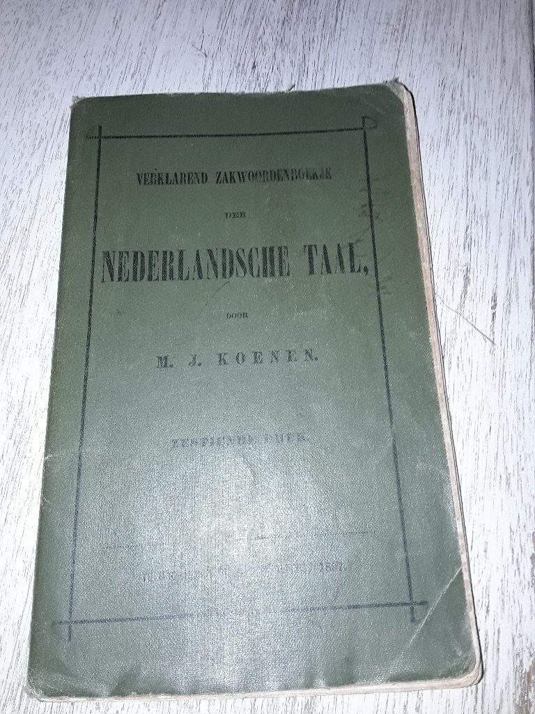 J. Koenen verklarend woordenboek  1987, Antiek en Kunst, Ophalen of Verzenden