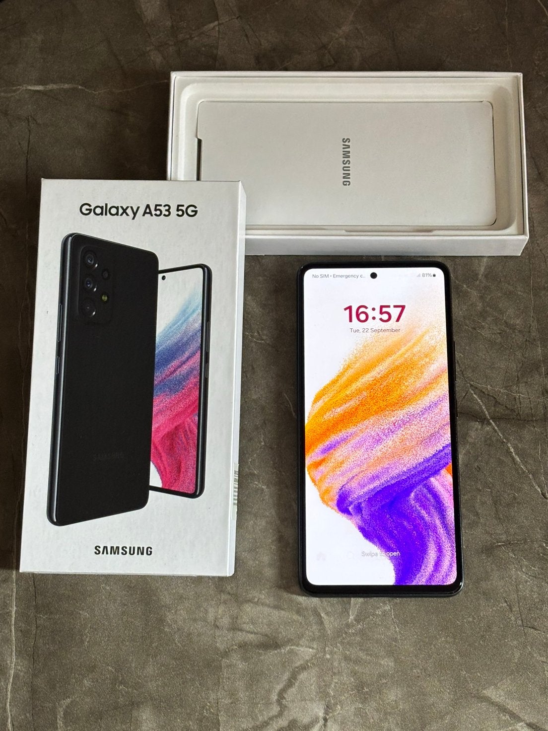 Goede Samsung Galaxy A53 5G, Telecommunicatie, Zwart, Touchscreen, Ophalen of Verzenden, Zo goed als nieuw